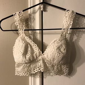 Aerie white lace bralette